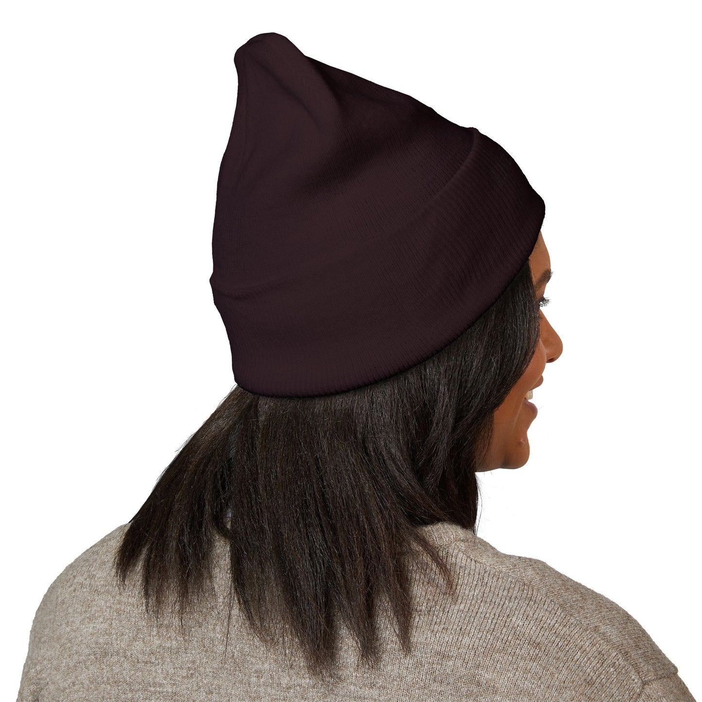 Embroidered Puppy & Duck Cuffed Beanie — Cute Dog Winter Hat