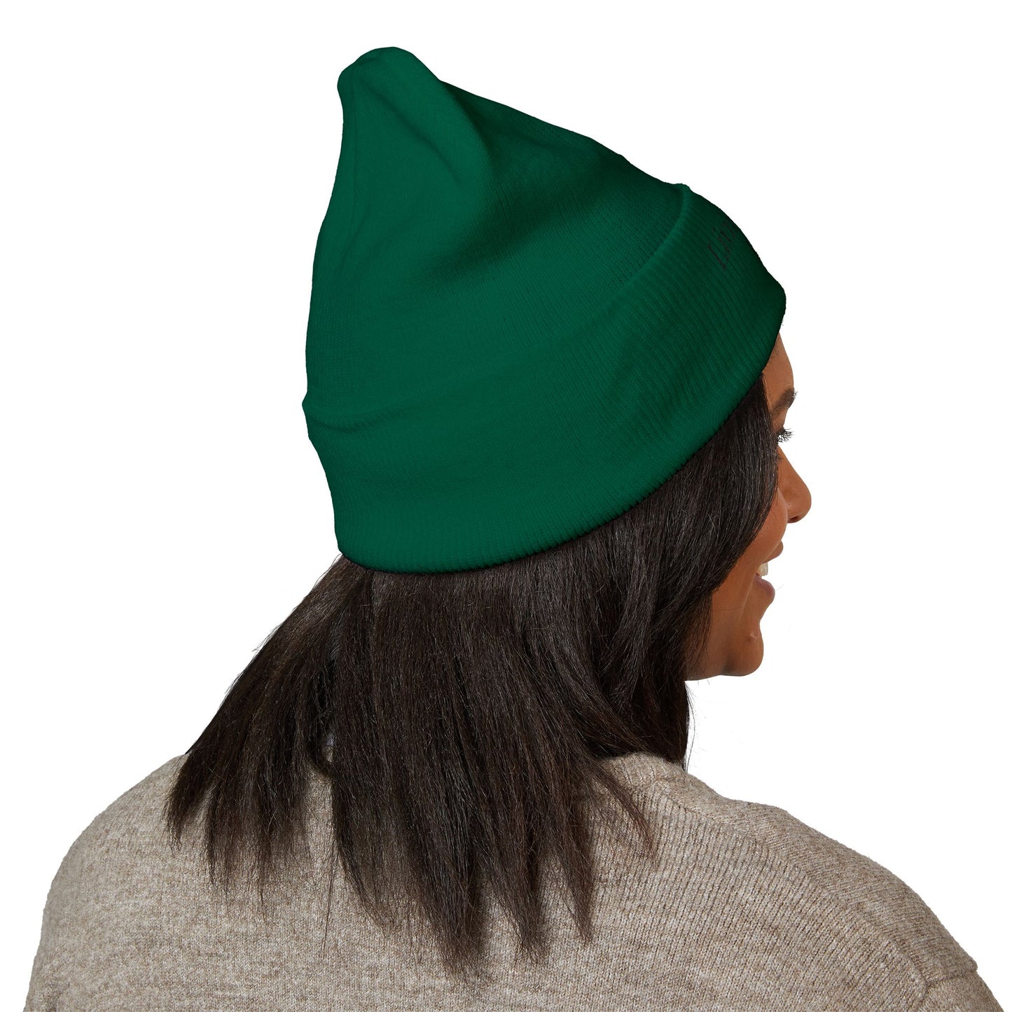 Embroidered Puppy & Duck Cuffed Beanie — Cute Dog Winter Hat