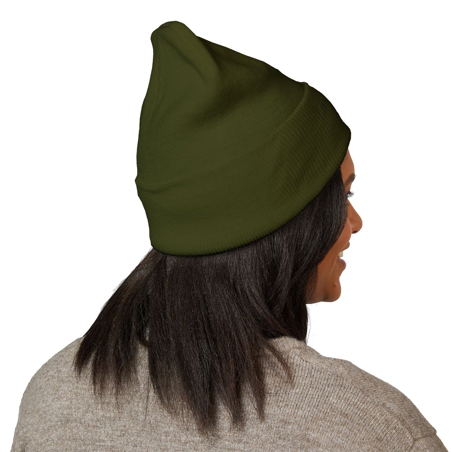 Embroidered Puppy & Duck Cuffed Beanie — Cute Dog Winter Hat