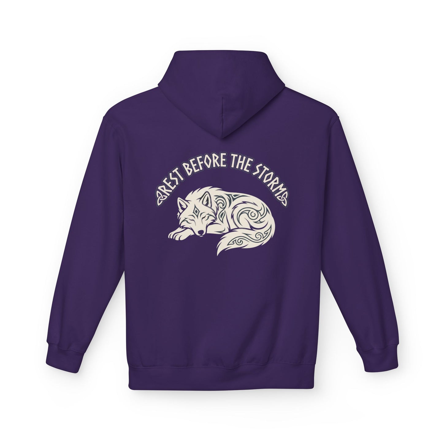 Mood Check - Rest before the Storm Fox Graphic Hoodie