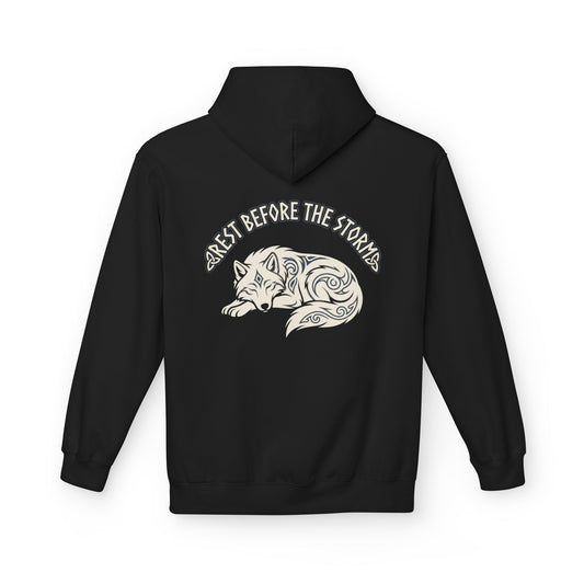 Mood Check - Rest before the Storm Fox Graphic Hoodie