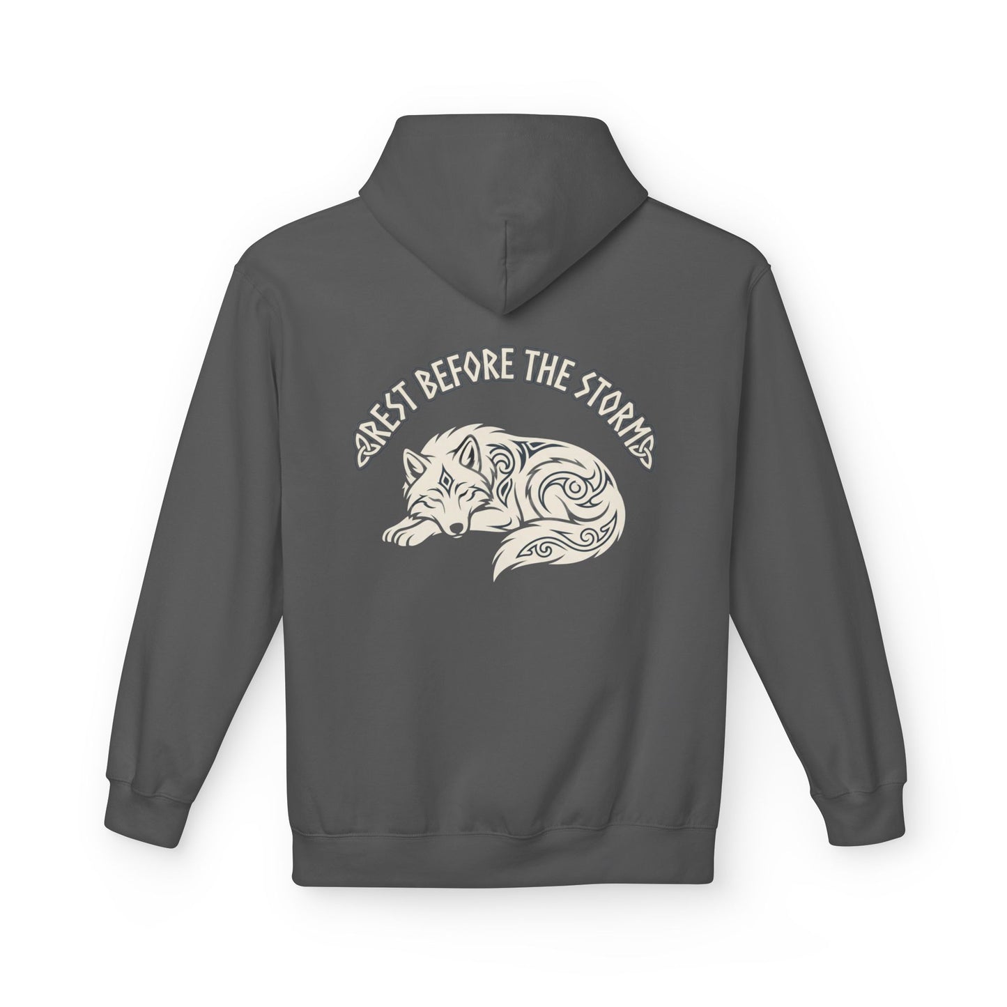 Mood Check - Rest before the Storm Fox Graphic Hoodie