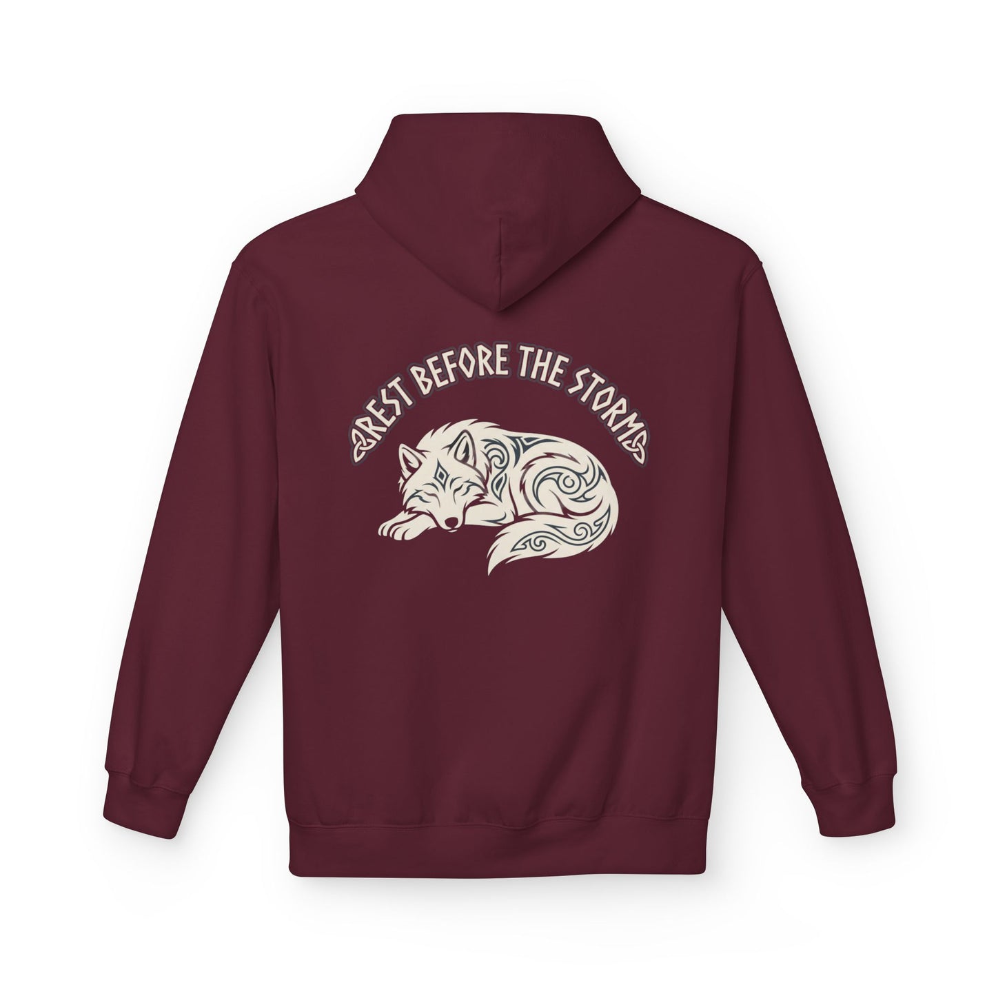 Mood Check - Rest before the Storm Fox Graphic Hoodie