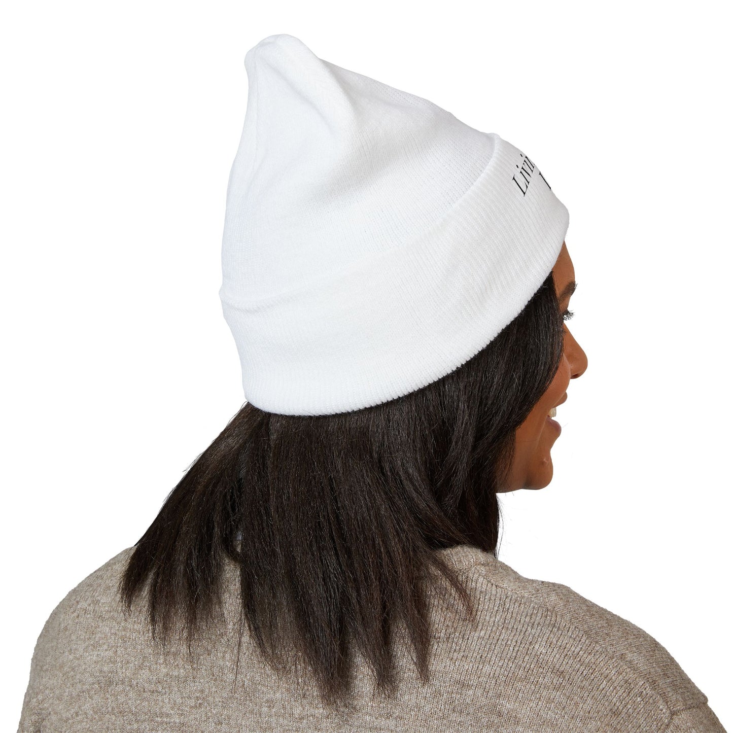 Embroidered Puppy & Duck Cuffed Beanie — Cute Dog Winter Hat