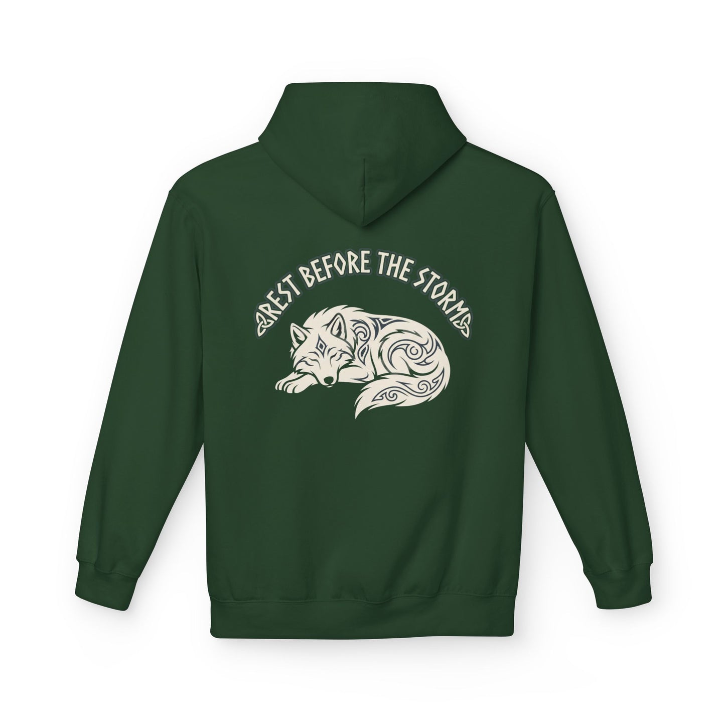 Mood Check - Rest before the Storm Fox Graphic Hoodie