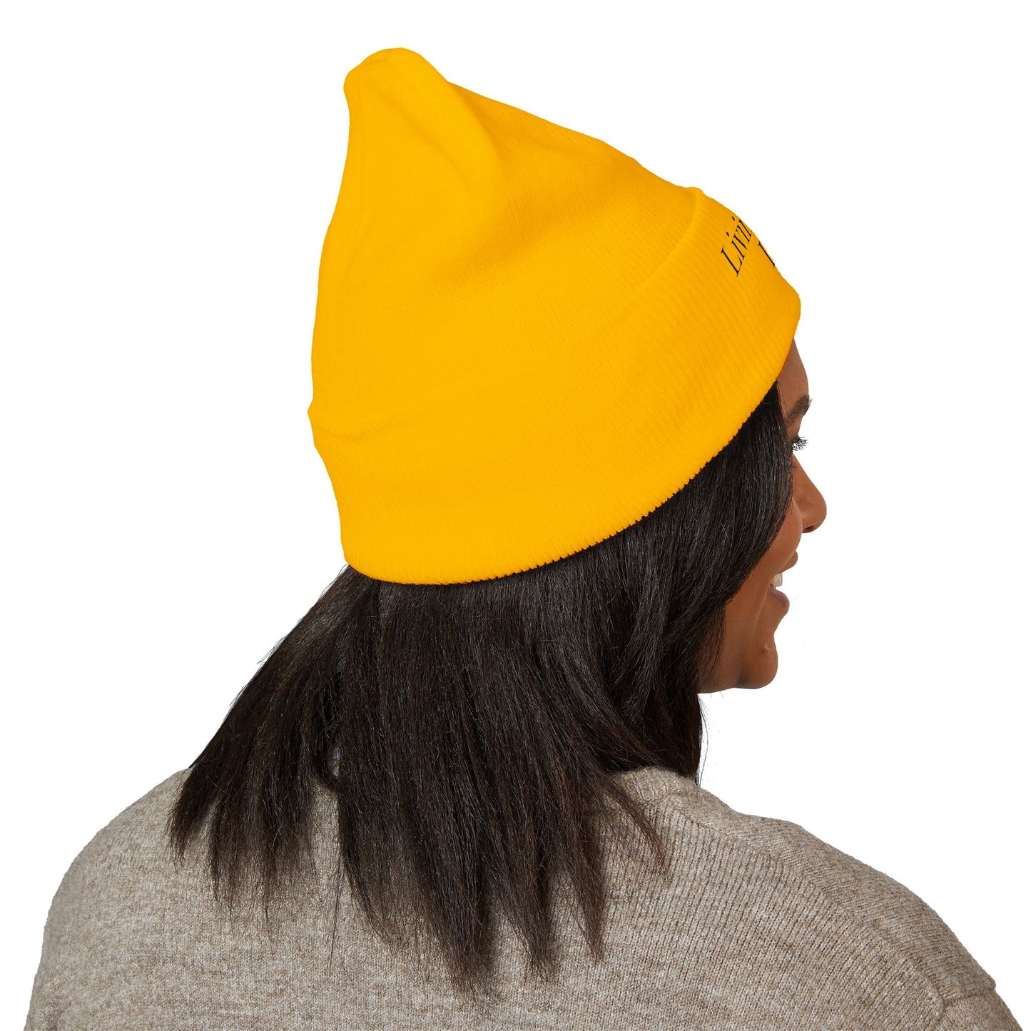 Embroidered Puppy & Duck Cuffed Beanie — Cute Dog Winter Hat